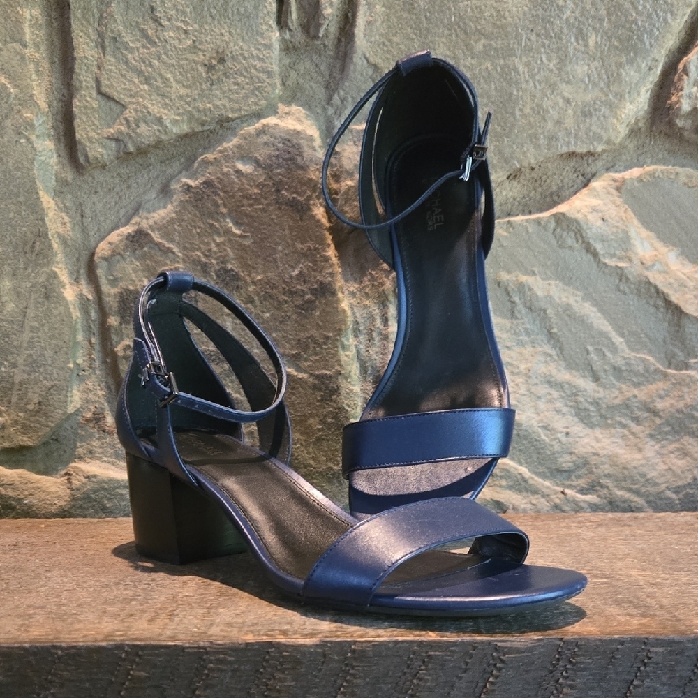 Michael Kors Navy Women's Heels - Picture 2 of 5